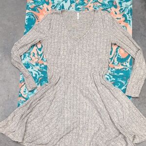 HALARA Gray Long Sleeve Dress